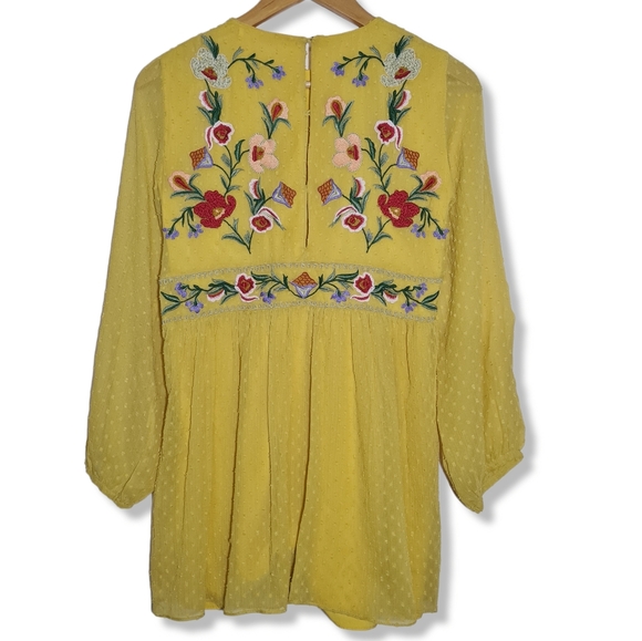 Size- S, ZARA Embroidered mesh jumpsuit dress. - Picture 7 of 10